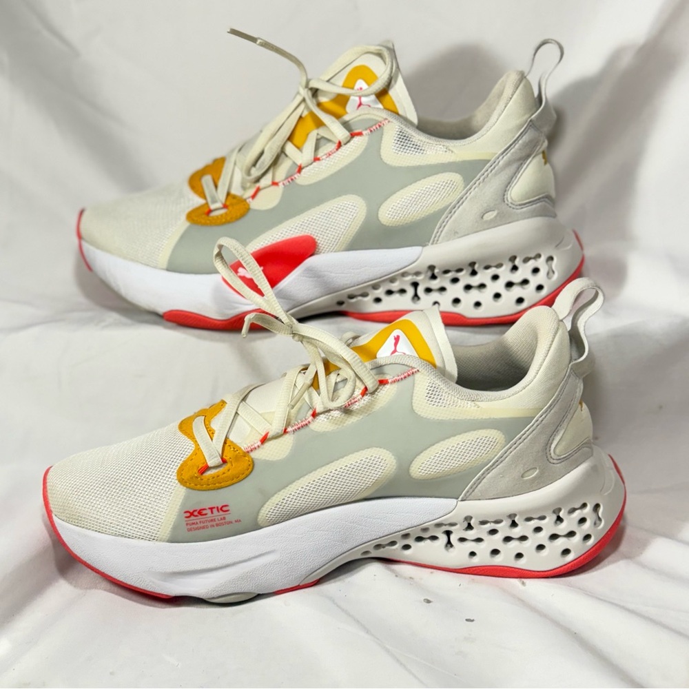 Puma XETIC Halflife Ivory Glow Sunblaze Women’s size 10 - Picture 5 of 11